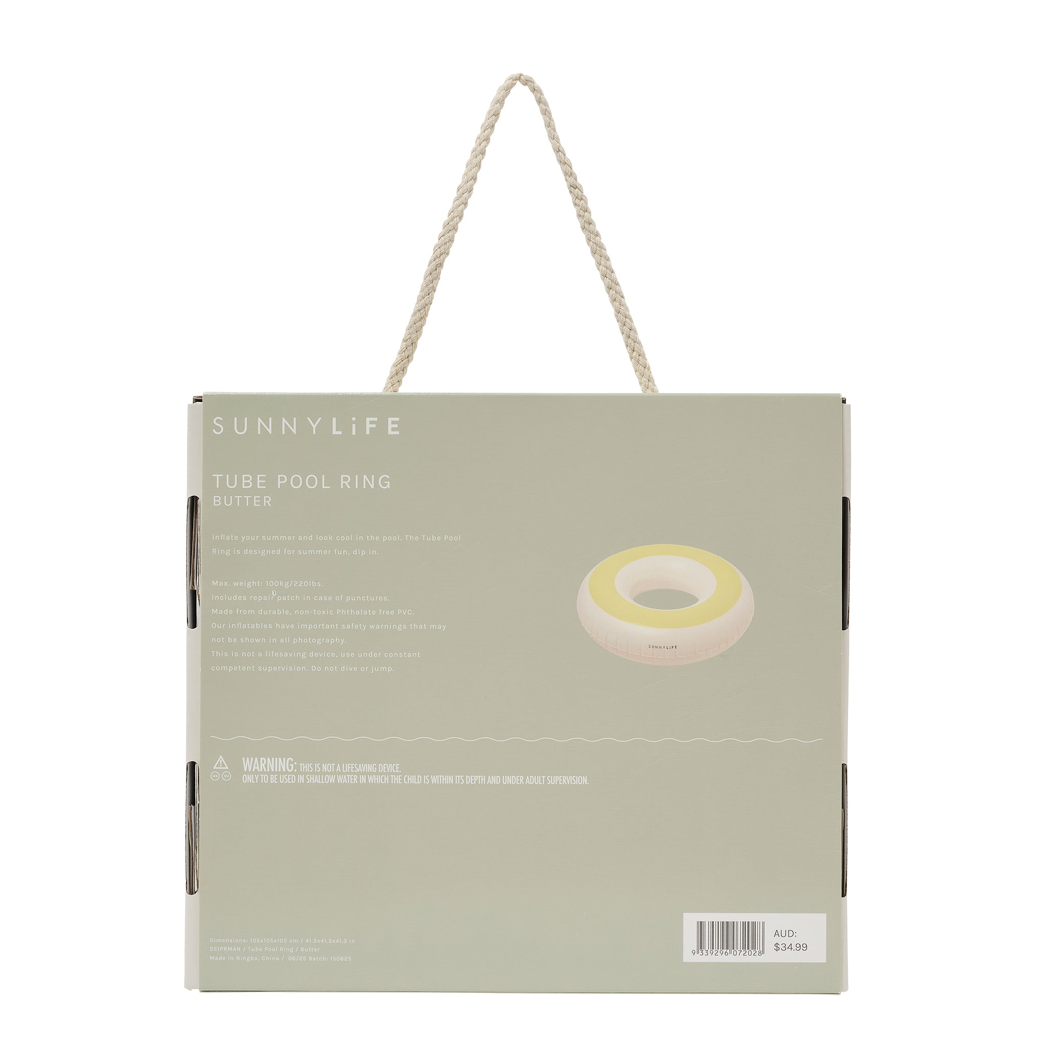 Tube Pool Ring - Butter