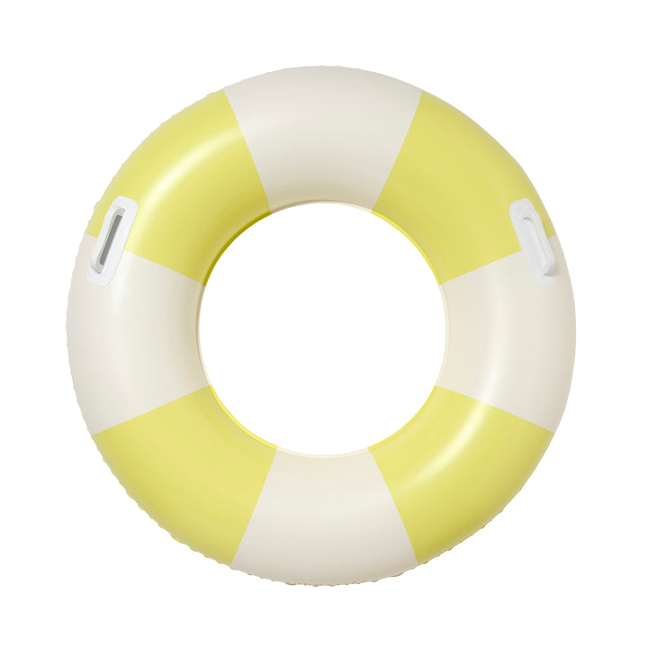 Slim Tube Pool Ring | Tides Out Citrus Stripe