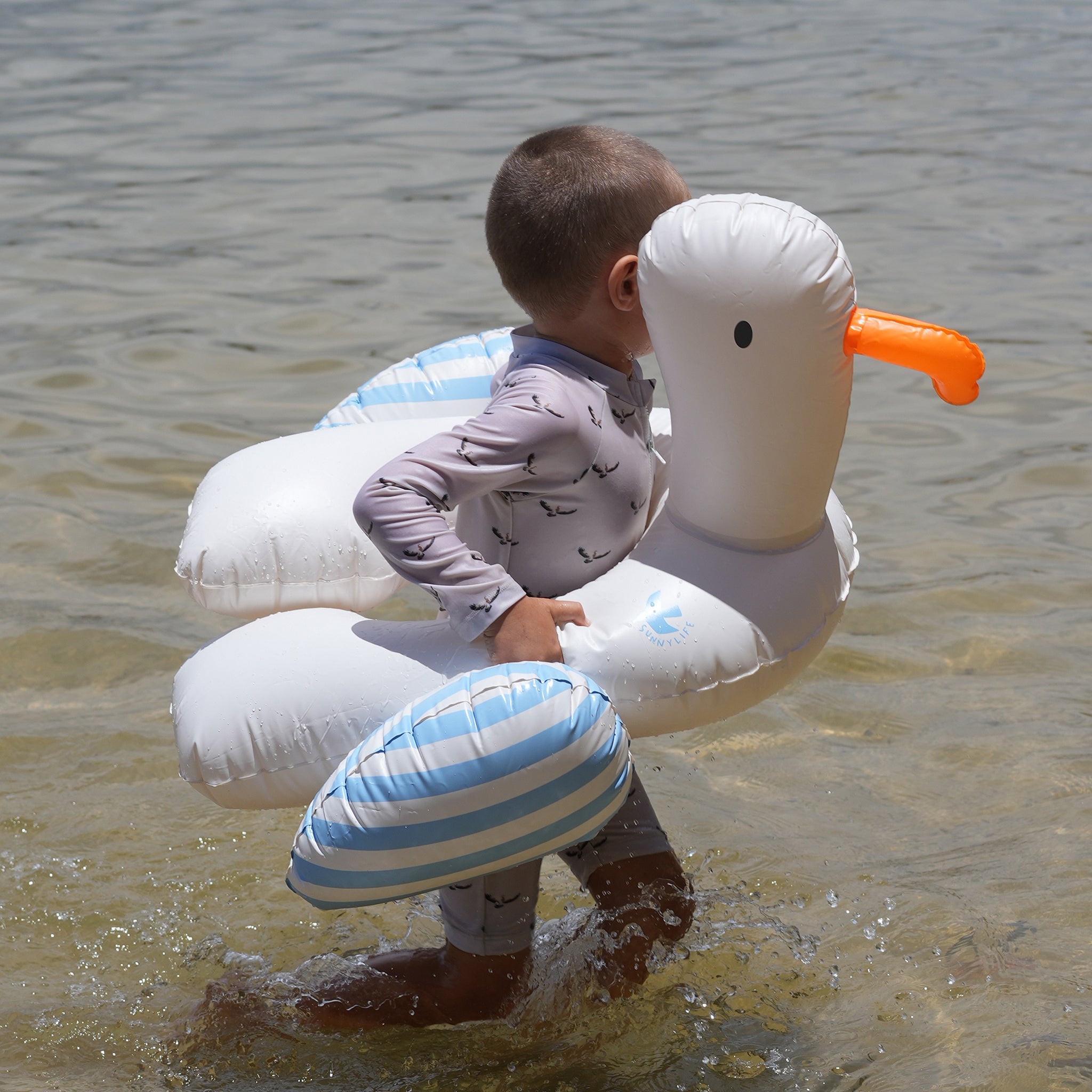 Kiddy Float - Sammy the Seagull Blue Stripe