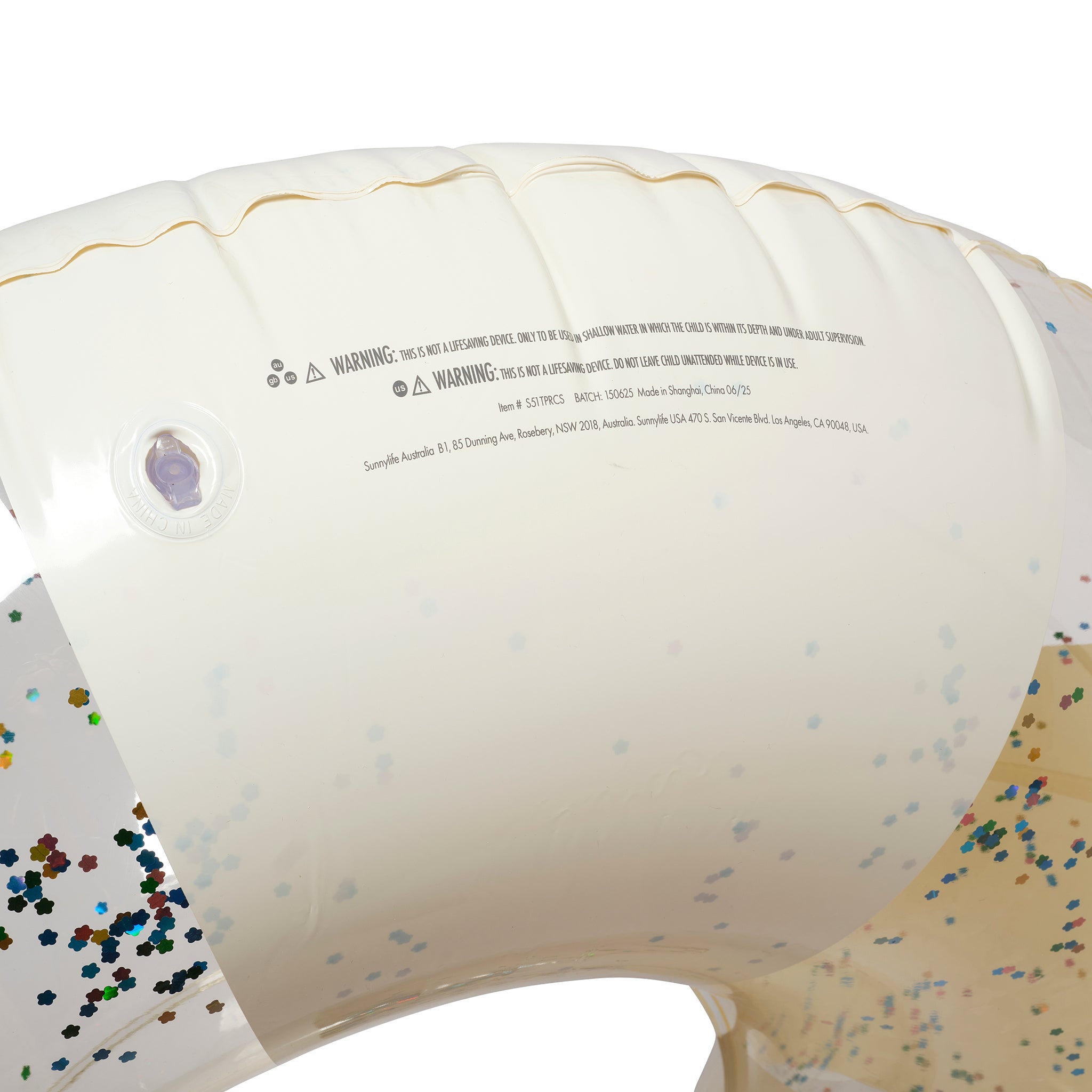 Tube Pool Ring - Cotton Candy Stripe