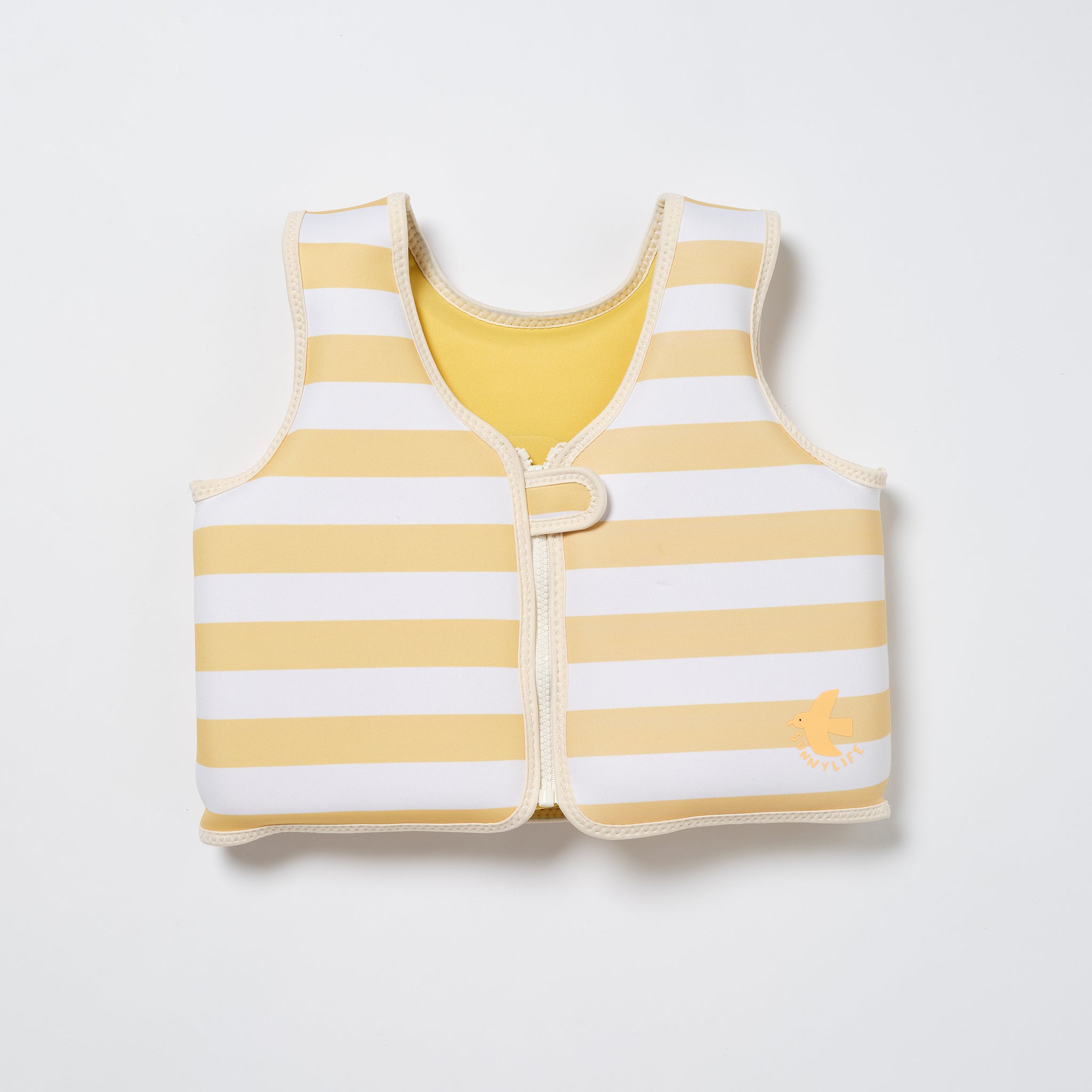 Float Vest 3-6 | Sid the Seagull Mustard Stripe