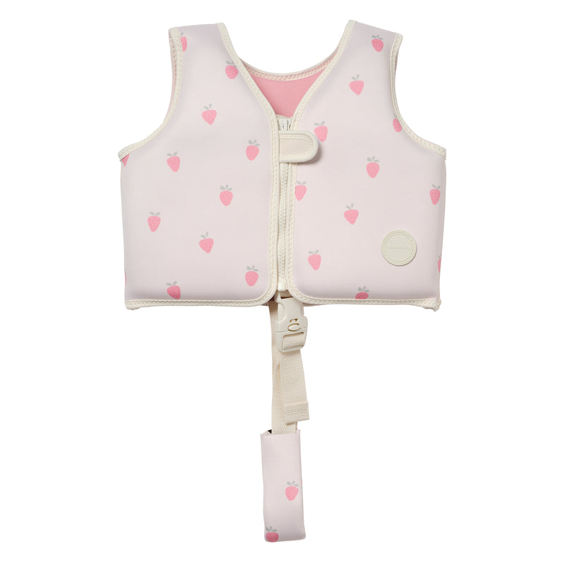 Kids Swim Vest 2-3 - Strawberry Sunshine
