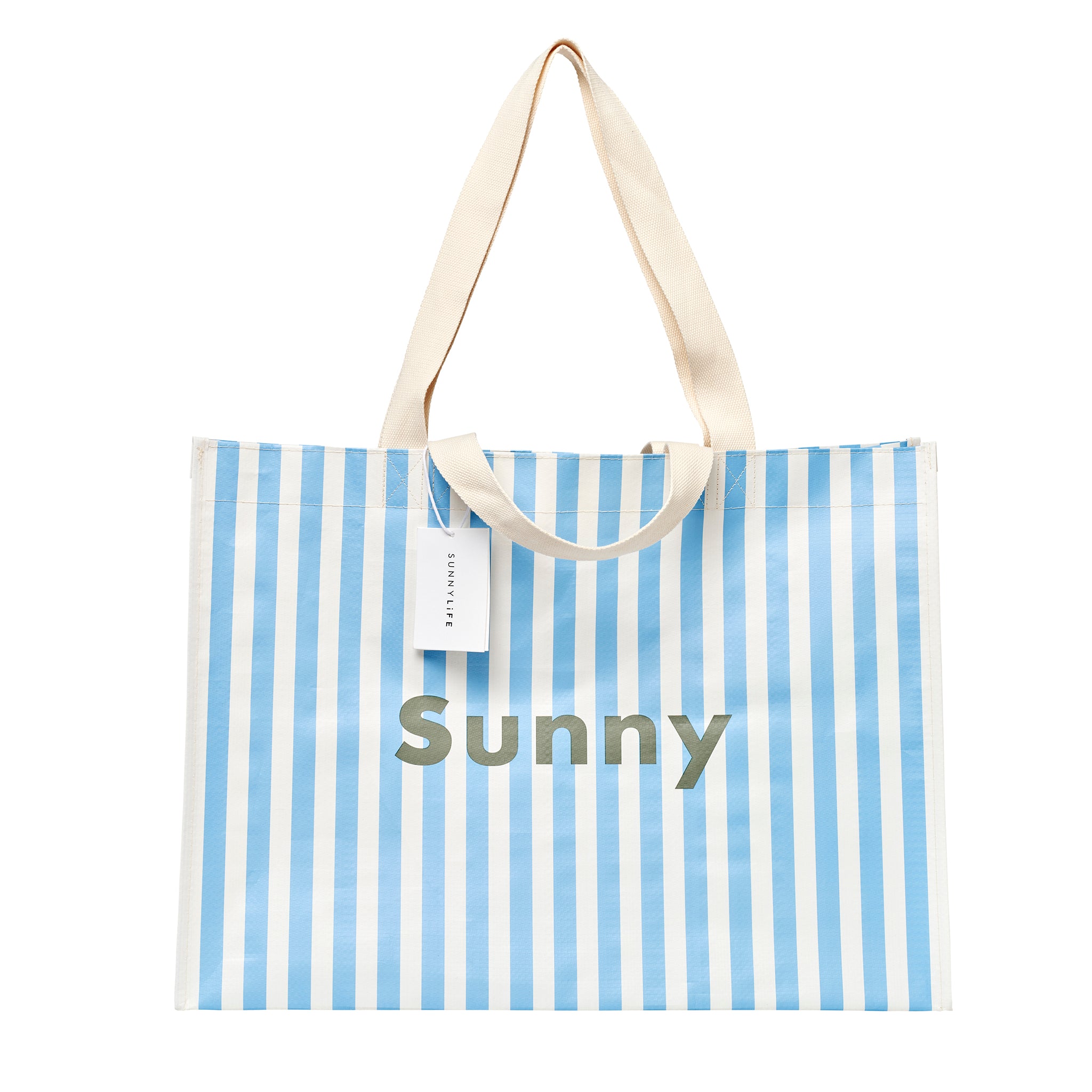 Carryall Beach Bag - La Mer Med Blue Stripe