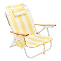 Deluxe Beach Chair - La Mer Limon Stripe