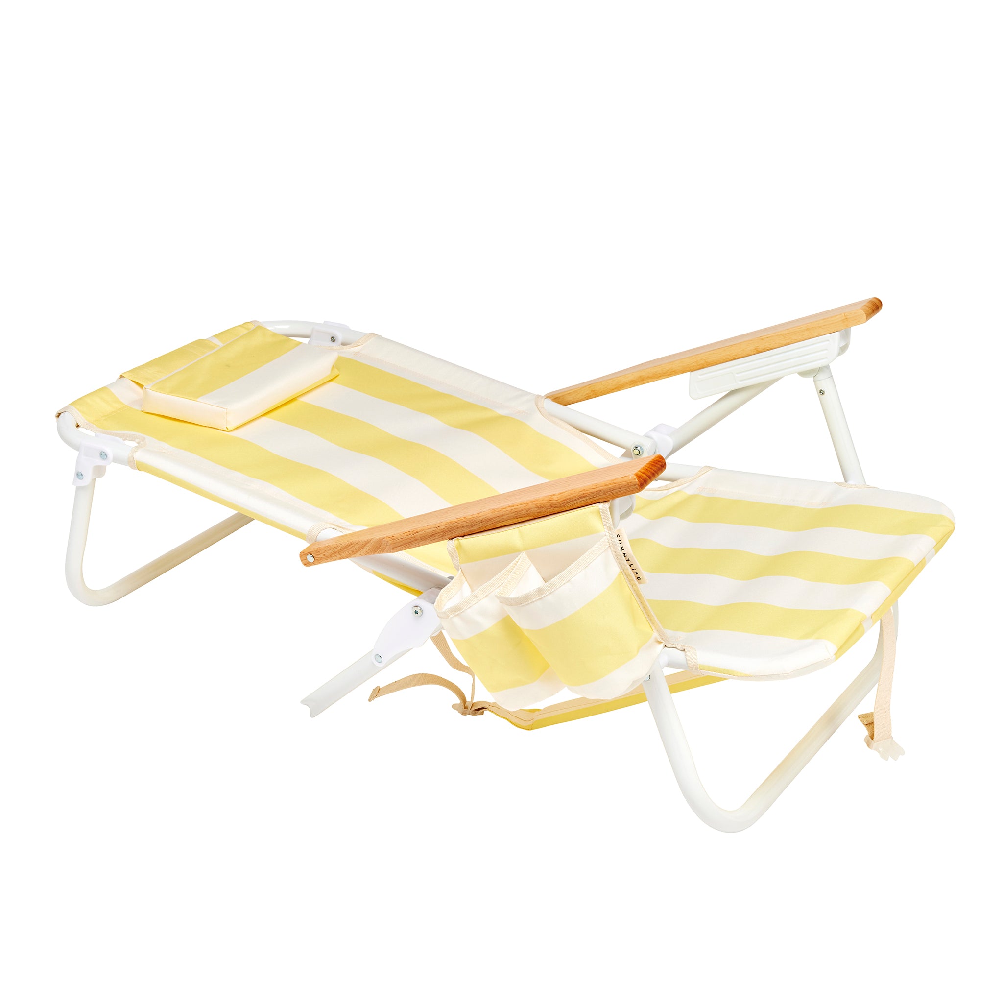 Deluxe Beach Chair - La Mer Limon Stripe
