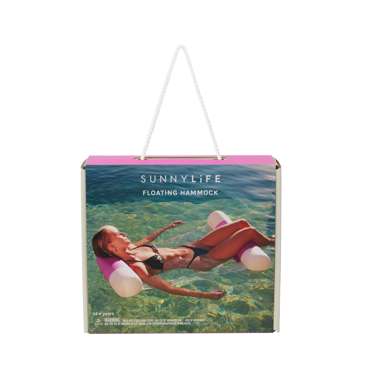 Floating Hammock - Pool Party Magenta