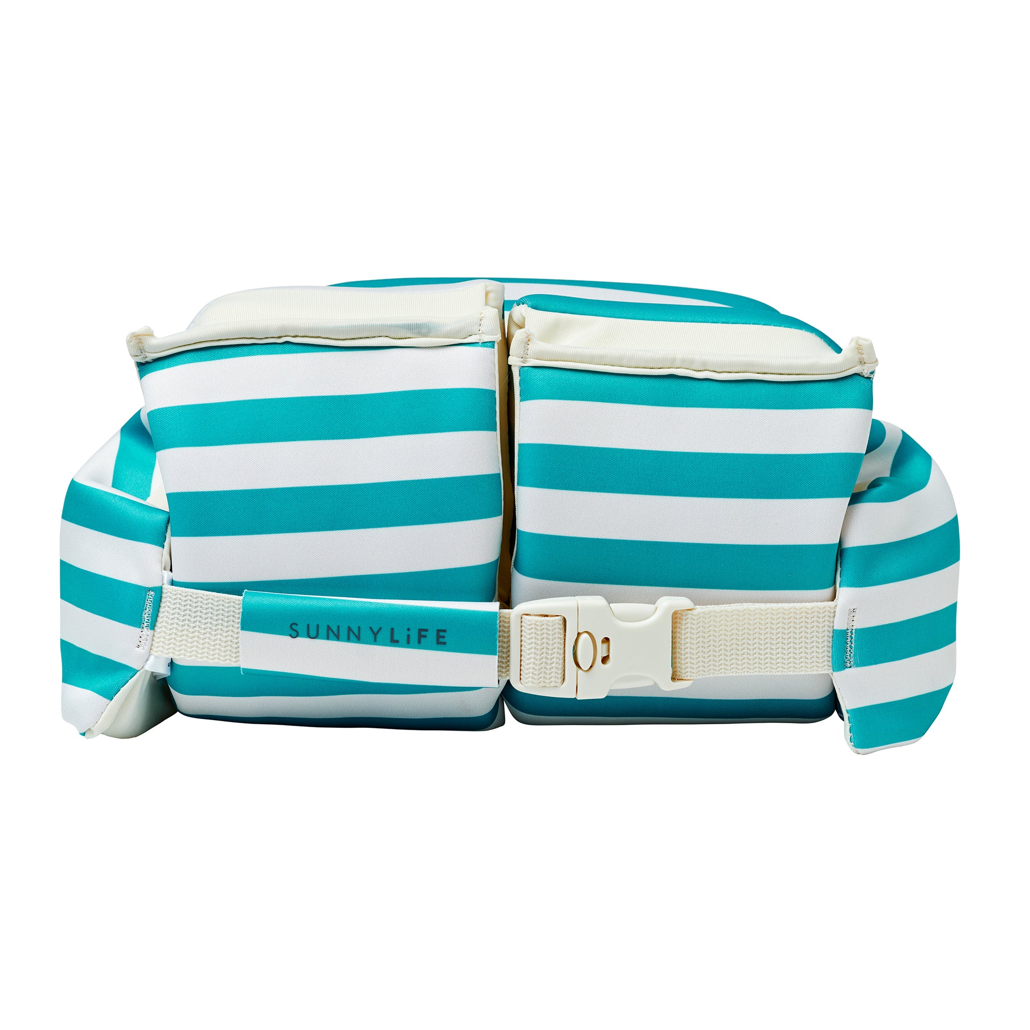 Floatie Jacket 3-6 Poppy the Peach Green stripe