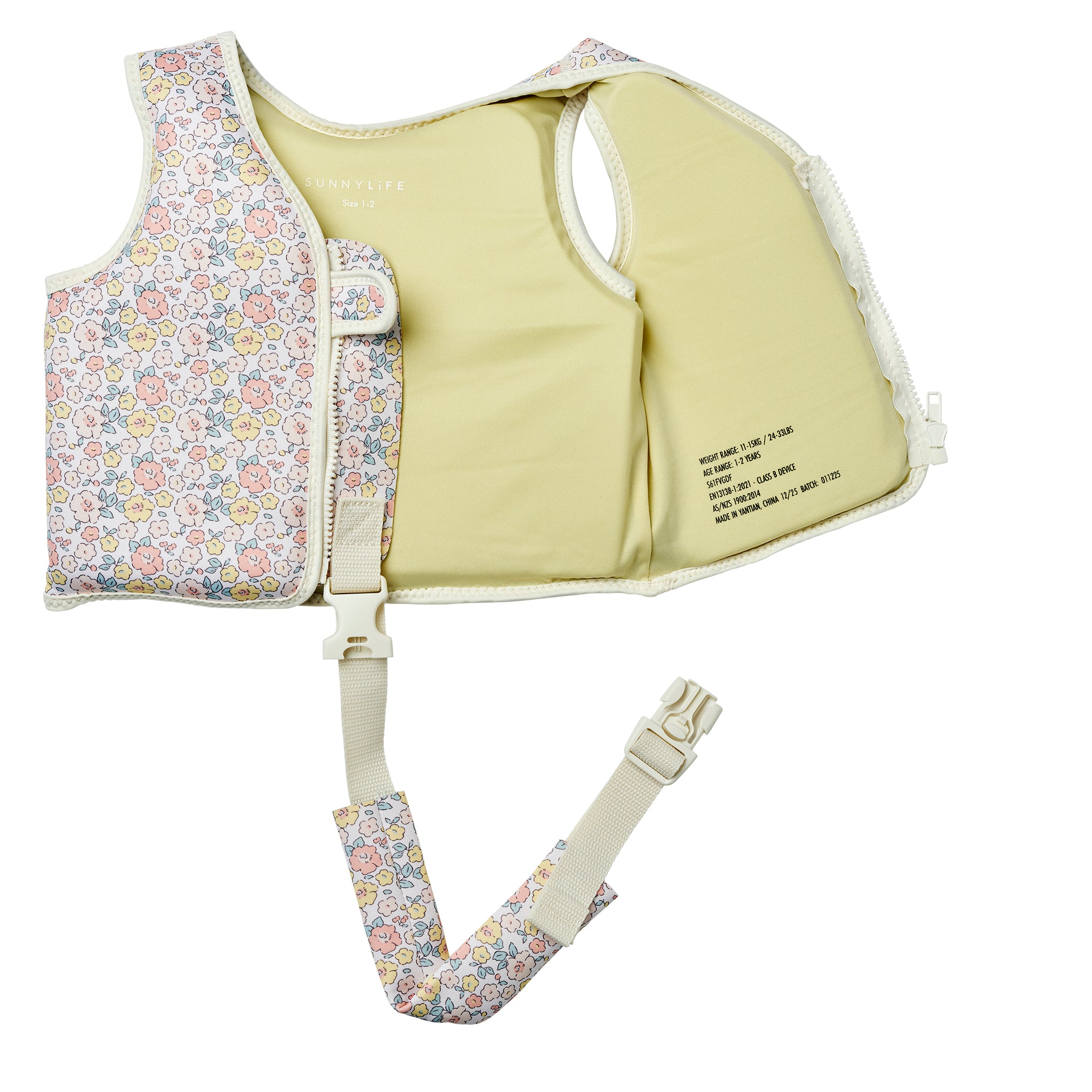 Kids Swim Vest 1-2 Into the Garden Ditsy Floral