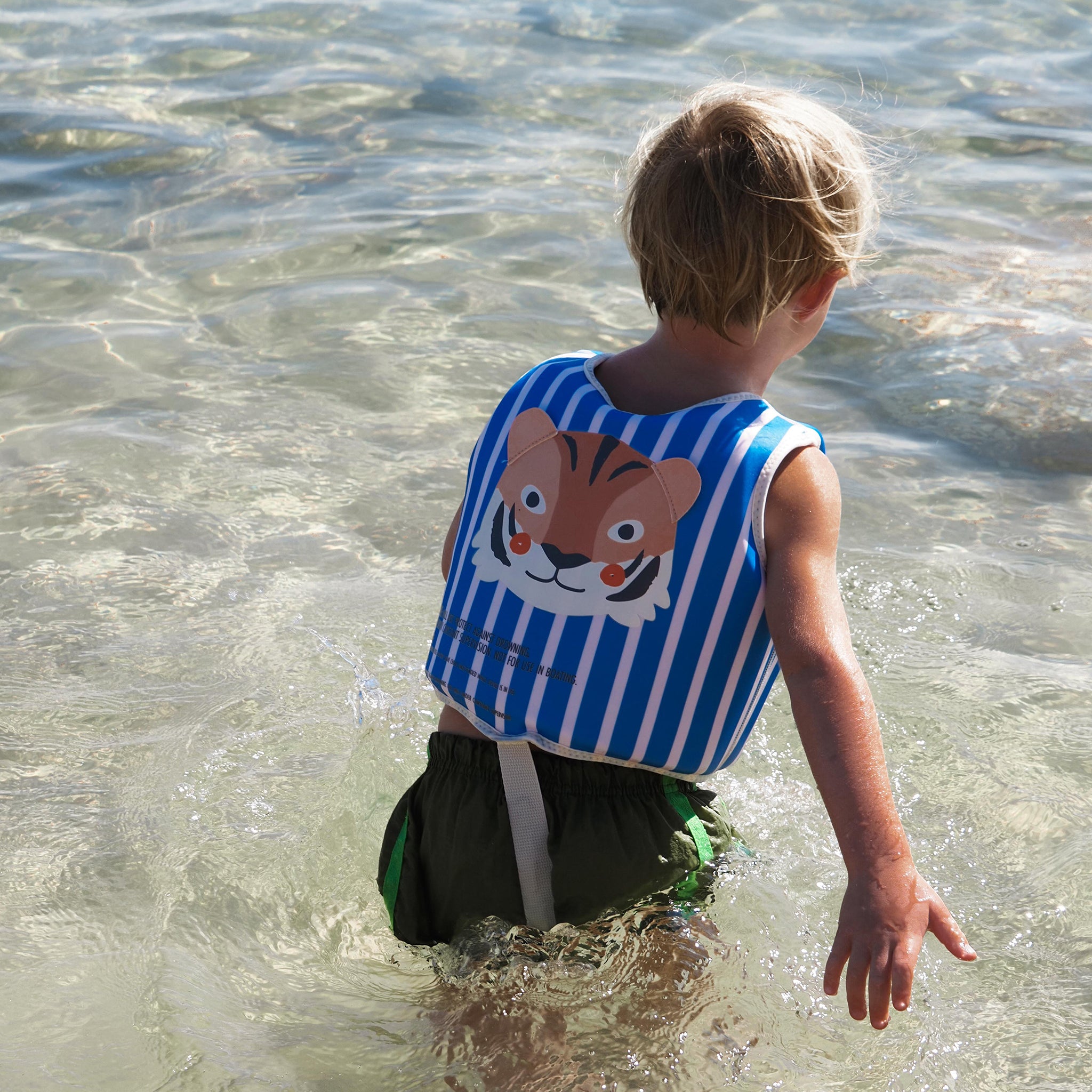 Kids Swim Vest 2-3 - Tino the Tiger Blue