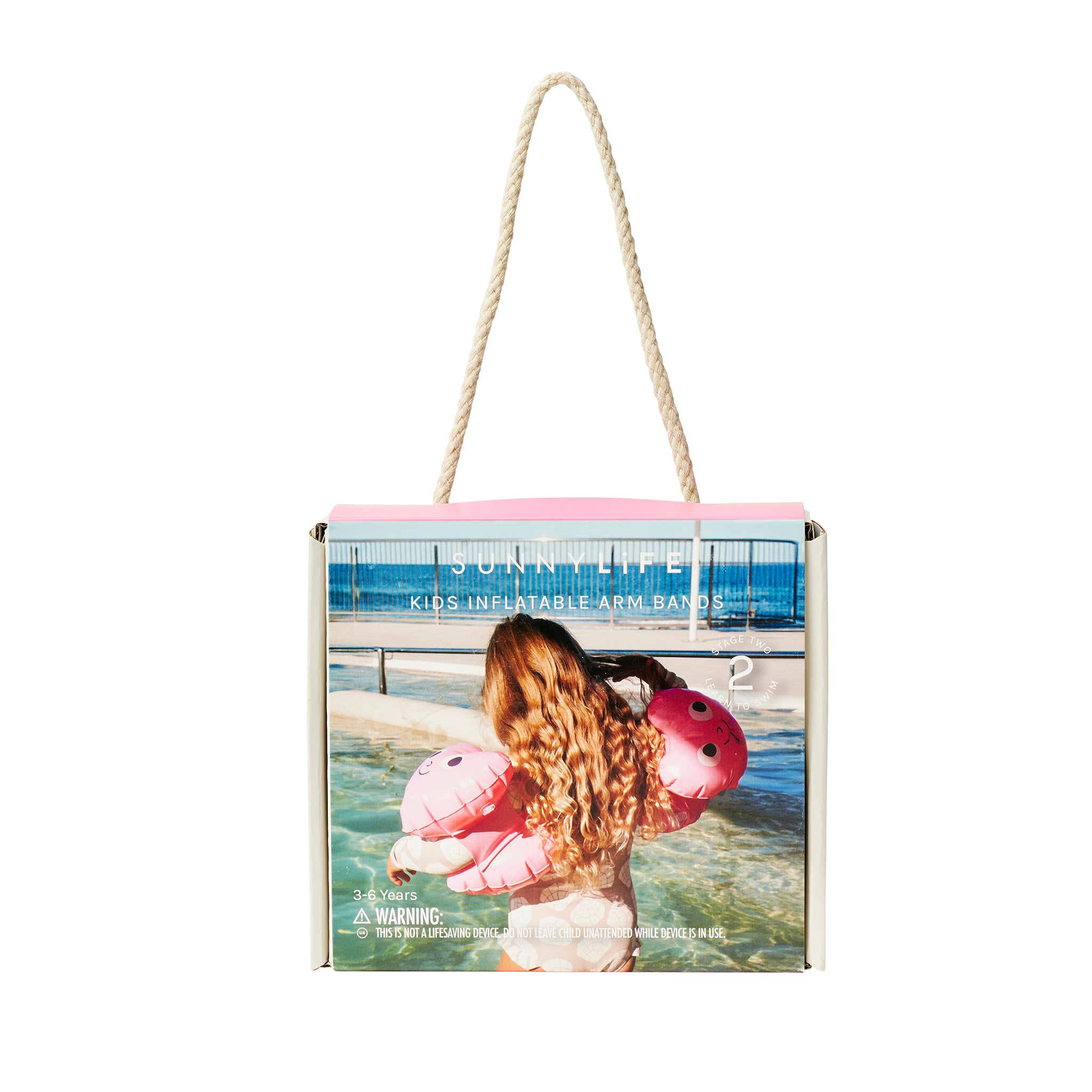 Inflatable Arm Band - Poppy the Peach Pink