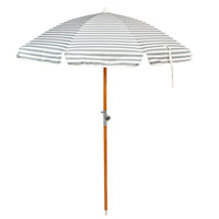 Luxe Beach Umbrella - Seagrass Stripe
