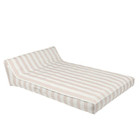 Luxe Double Lounger - Oyster Stripe