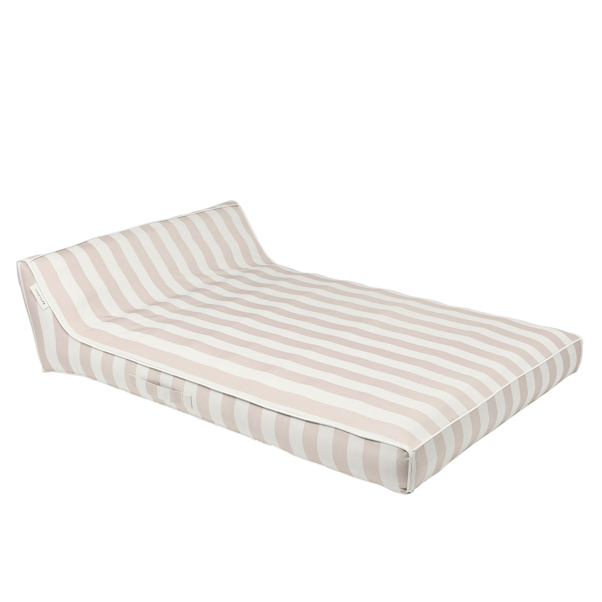 Luxe Double Lounger - Oyster Stripe