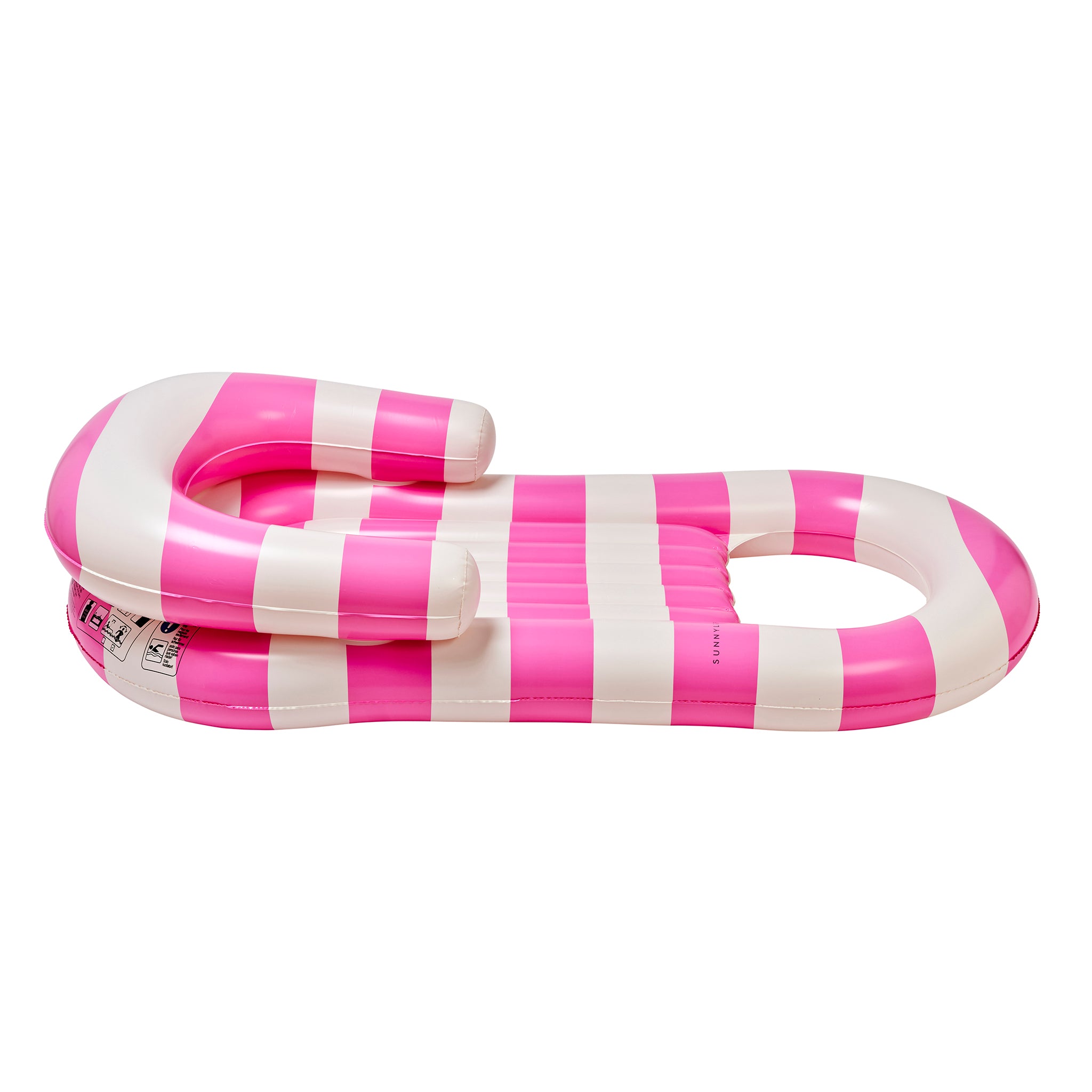 Laze & Lounge Float - Pool Party Magenta Stripe