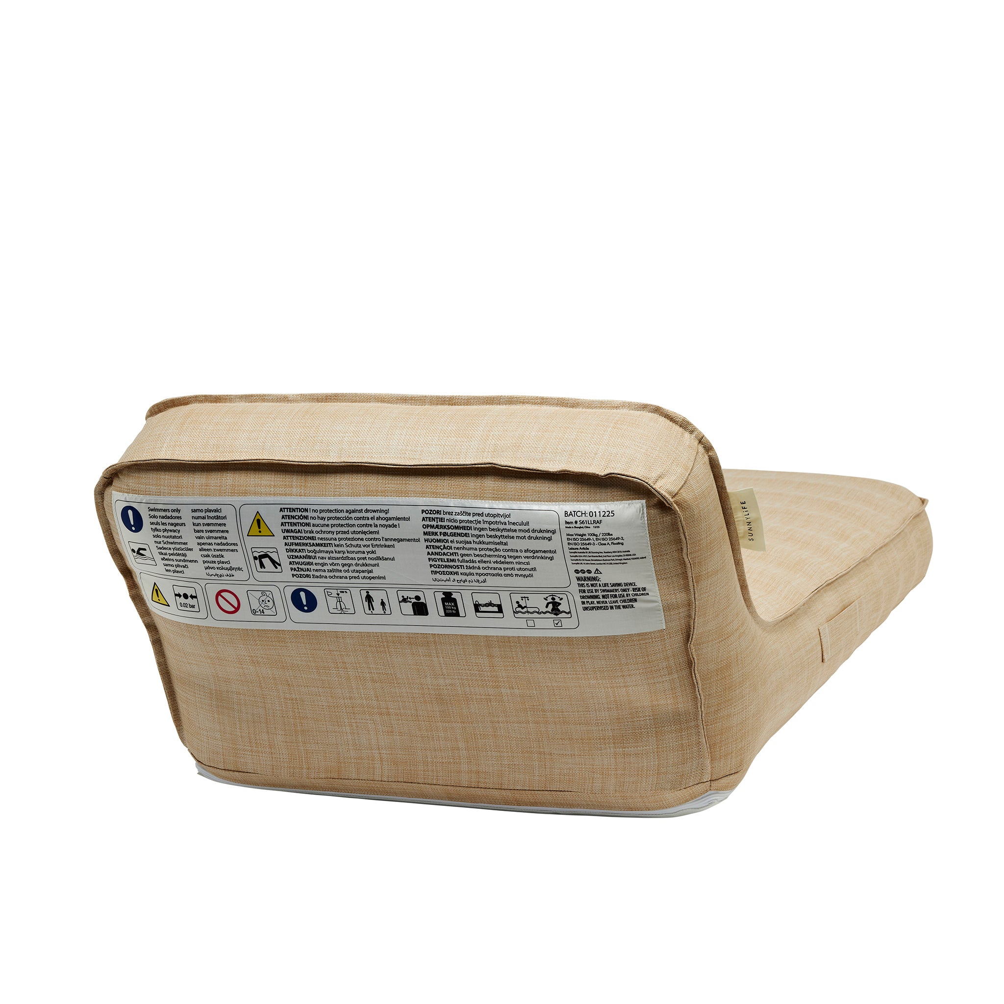 Luxe Lie-On Lounger - Rattan