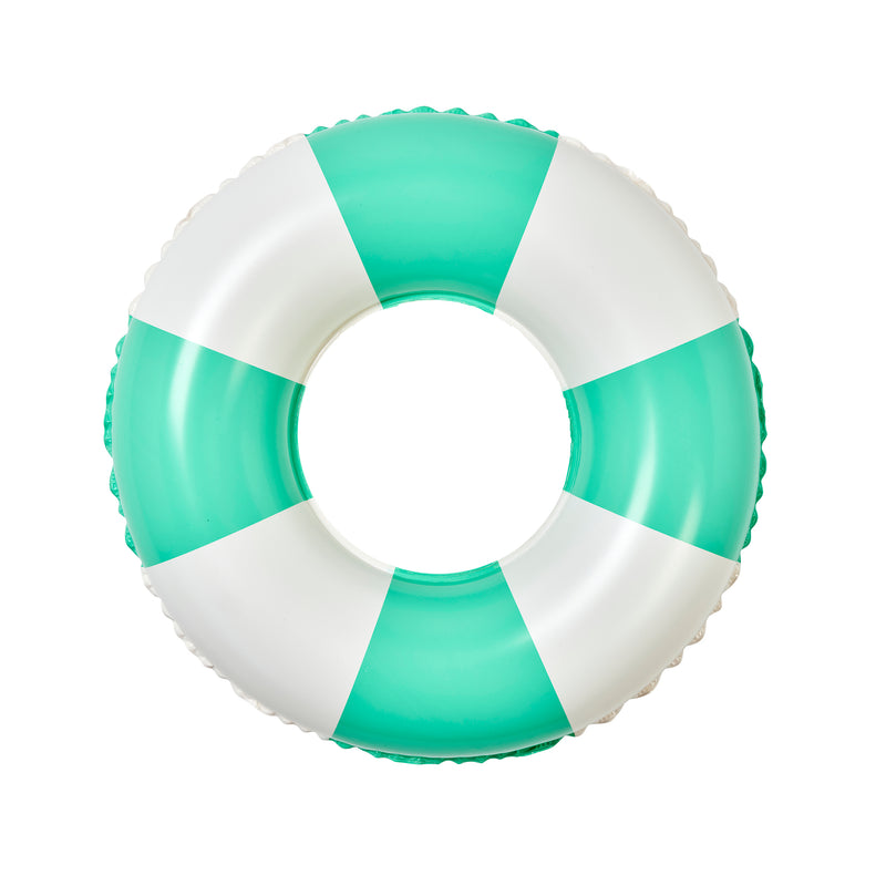 Mini Tube Pool Ring - Pool Party Green Stripe