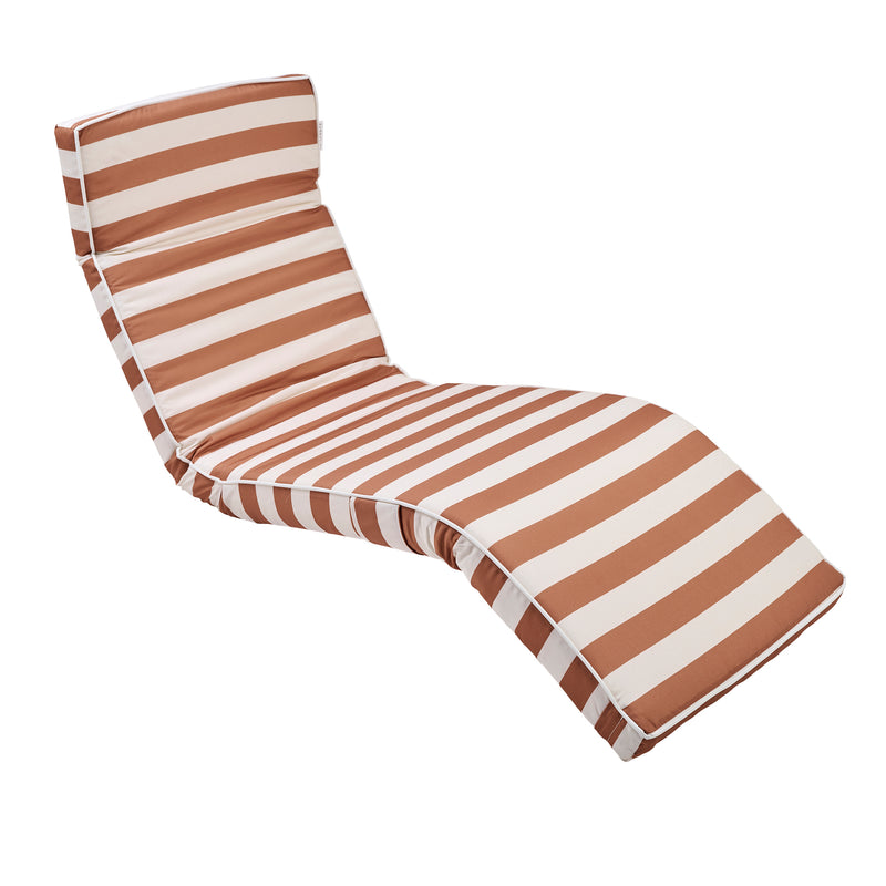 The Lounger Chair - Tierra Clay Stripe
