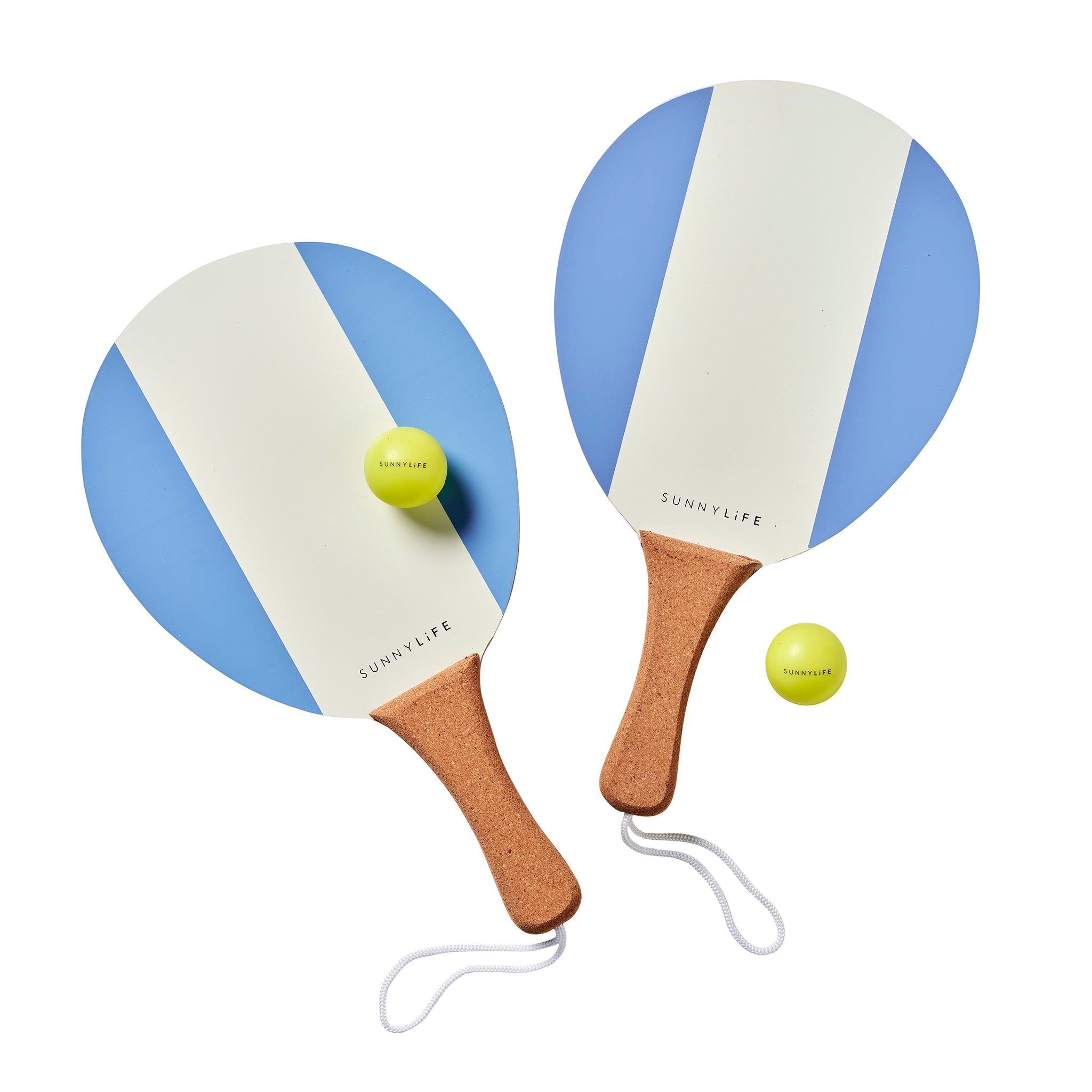 Vintage Beach Paddles - La Mer Med Blue