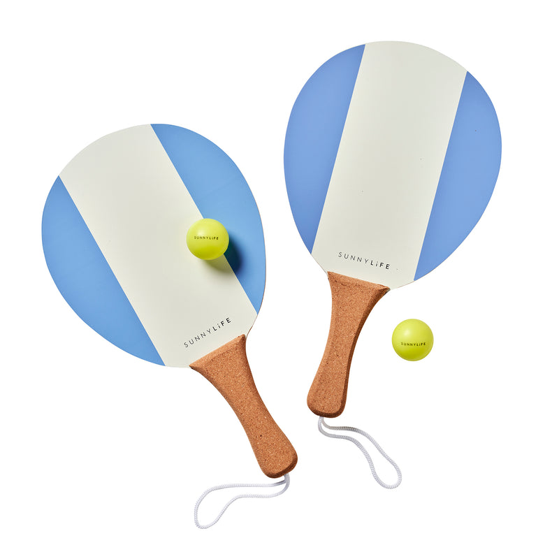 Vintage Beach Paddles - La Mer Med Blue