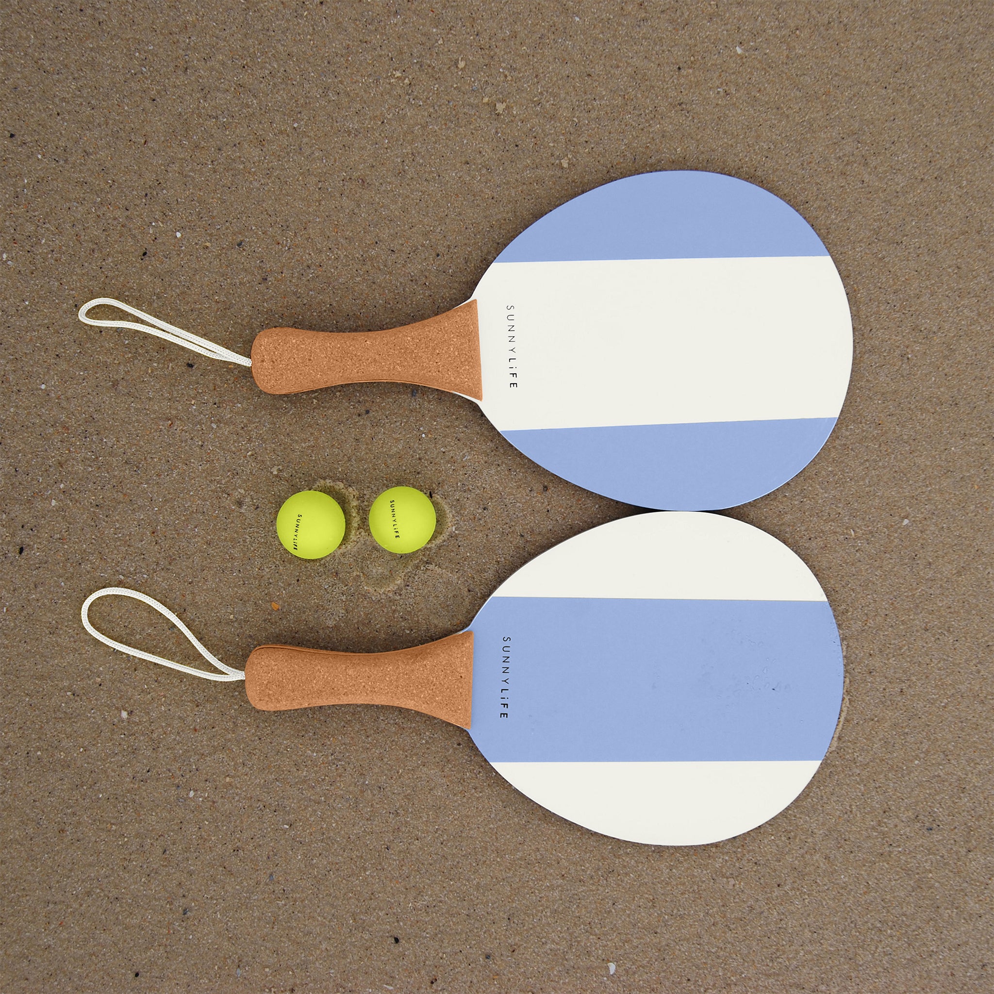 Vintage Beach Paddles - La Mer Med Blue