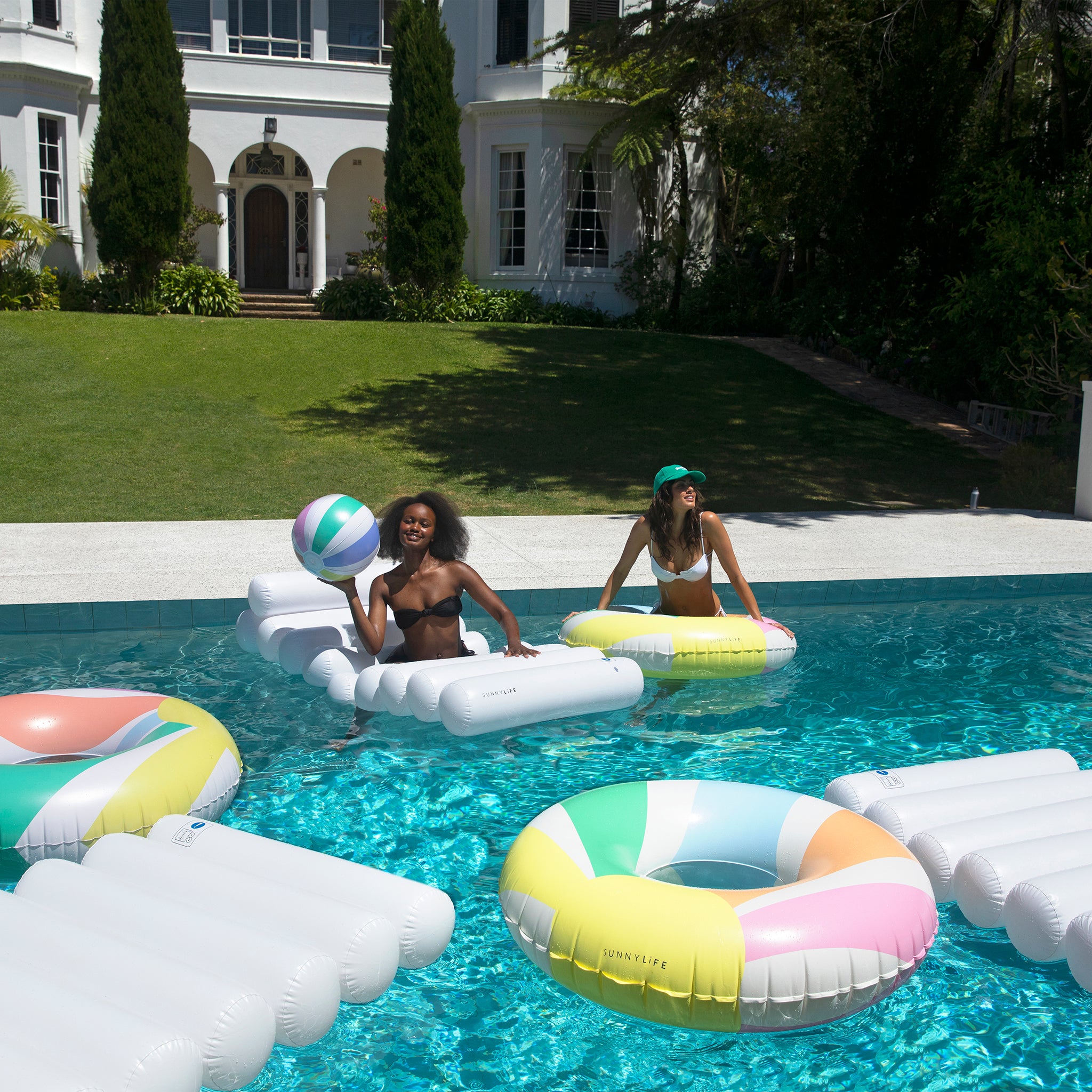 Inflatable Beach Ball | Pool Side Pastel Gelato