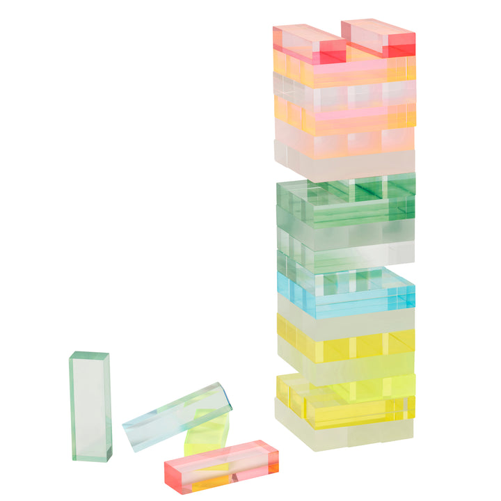 Lucite Jumbling Tower | Ombre Sherbert