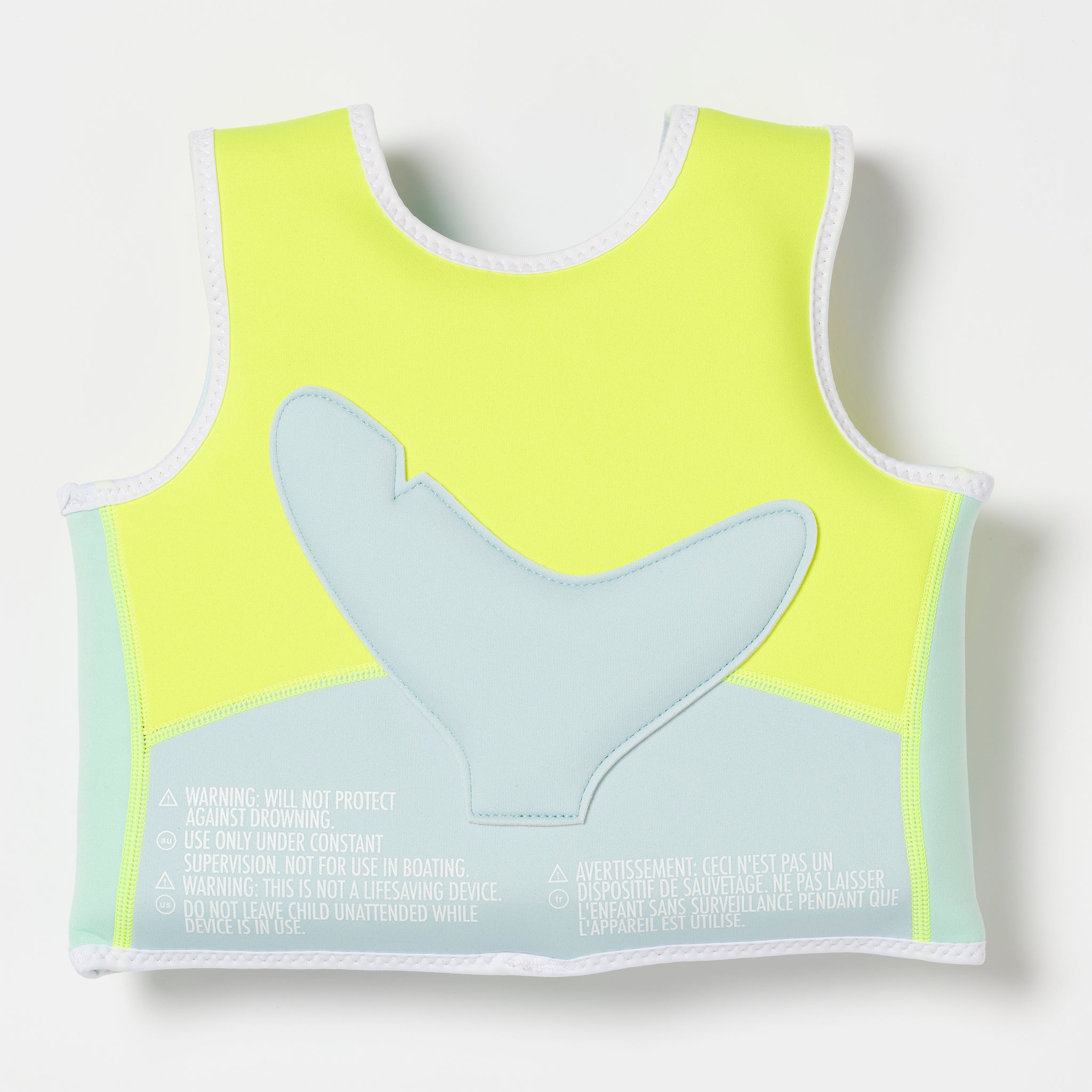 Swim Vest 1-2  Salty the Shark Aqua Neon Yellow - SUNNYLiFE – SUNNYLiFE UK