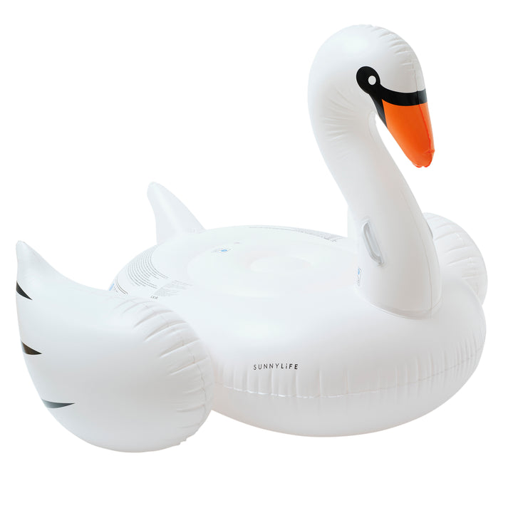 Luxe Ride-On Swan | White