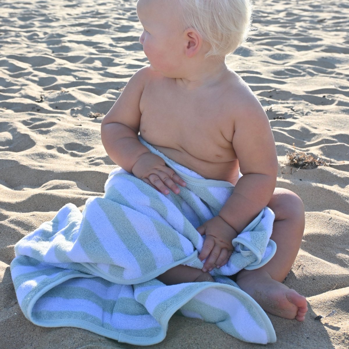 Baby Character Towel | Apple Sorbet Pastel Green - SUNNYLiFE UK