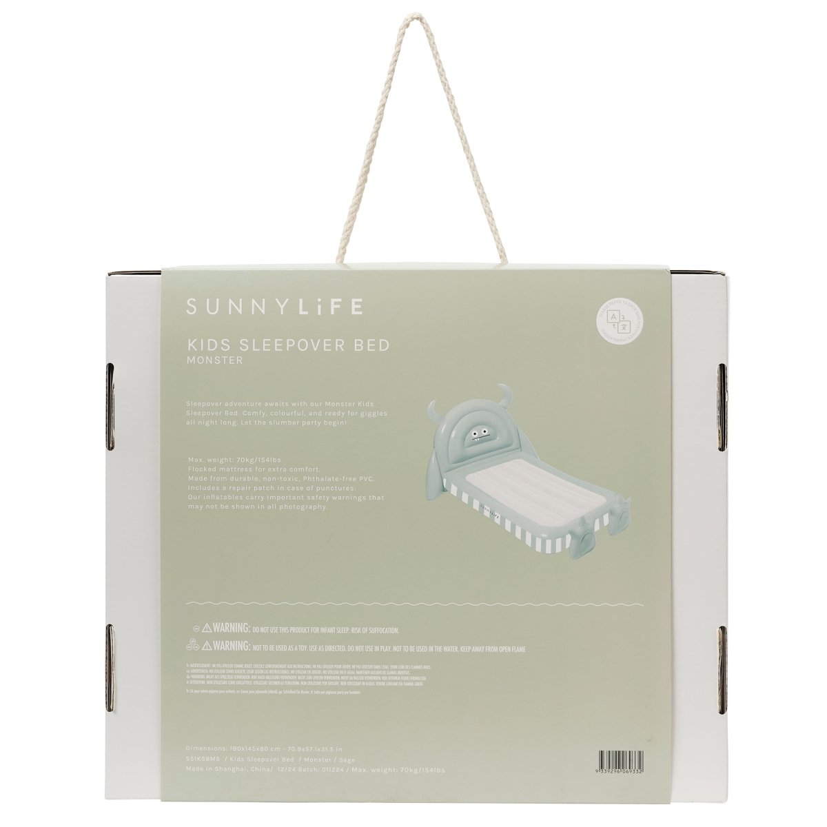 Kids Air Mattress - Monster - SUNNYLiFE UK