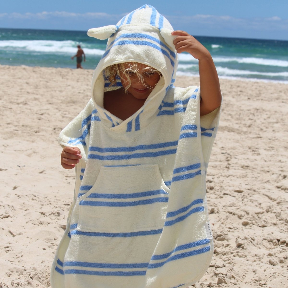 Kids Character Hooded Towel - Sammy the Seagull - SUNNYLiFE UK