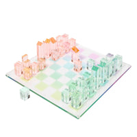 Lucite Chess & Checkers - Aurora