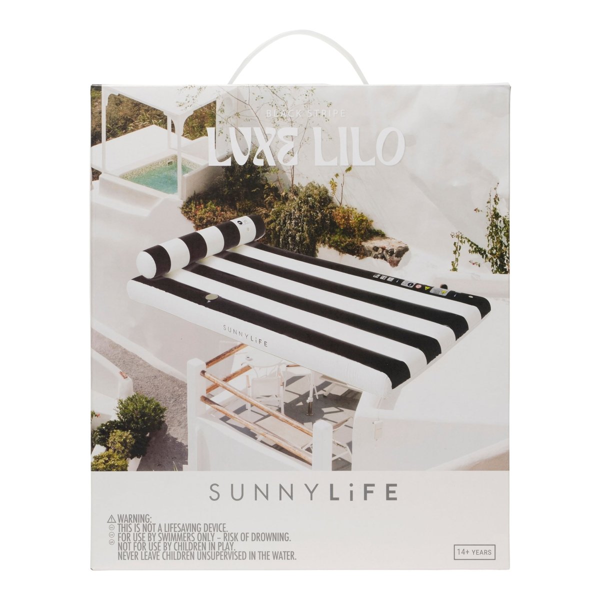 Luxe Lilo - Black - SUNNYLiFE UK