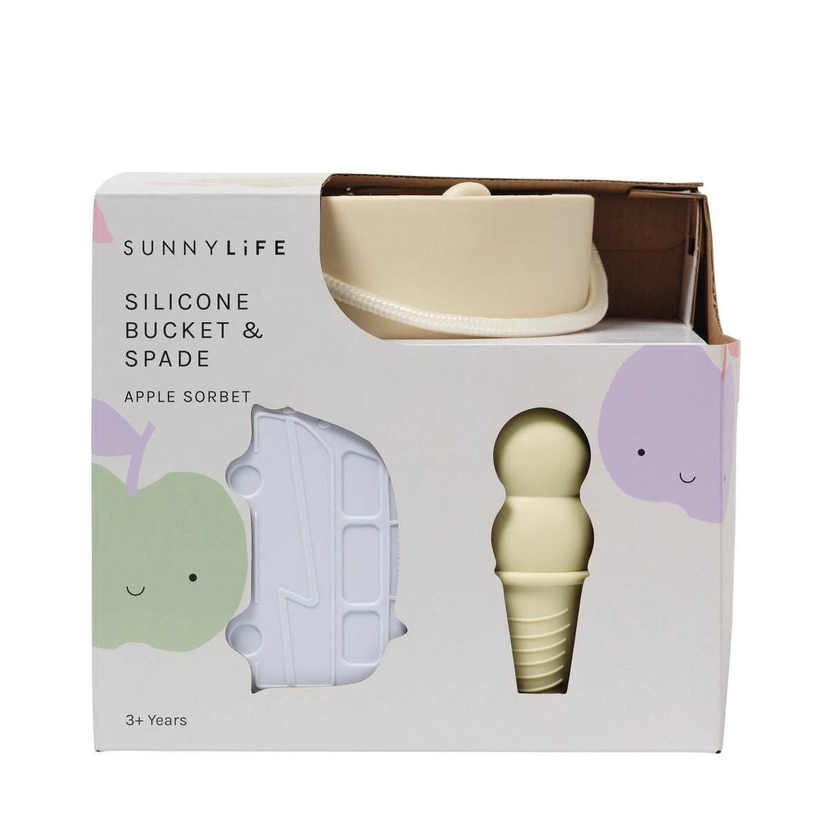 Silicone Bucket & Spade Set - Apple Sorbet - SUNNYLiFE UK