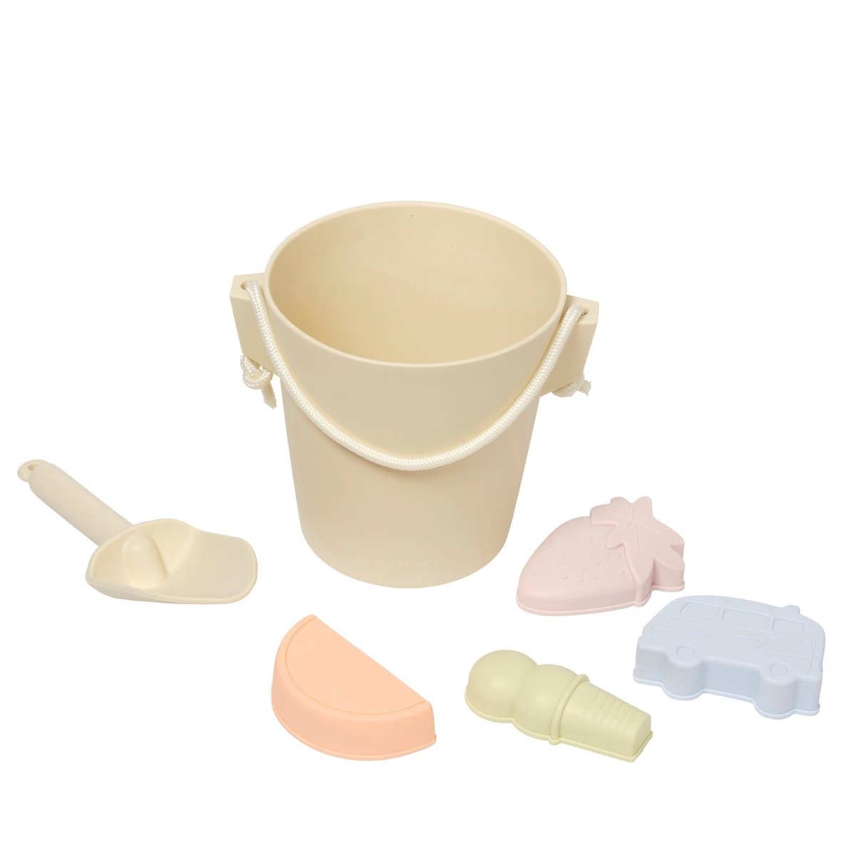 Silicone Bucket & Spade Set - Apple Sorbet - SUNNYLiFE UK