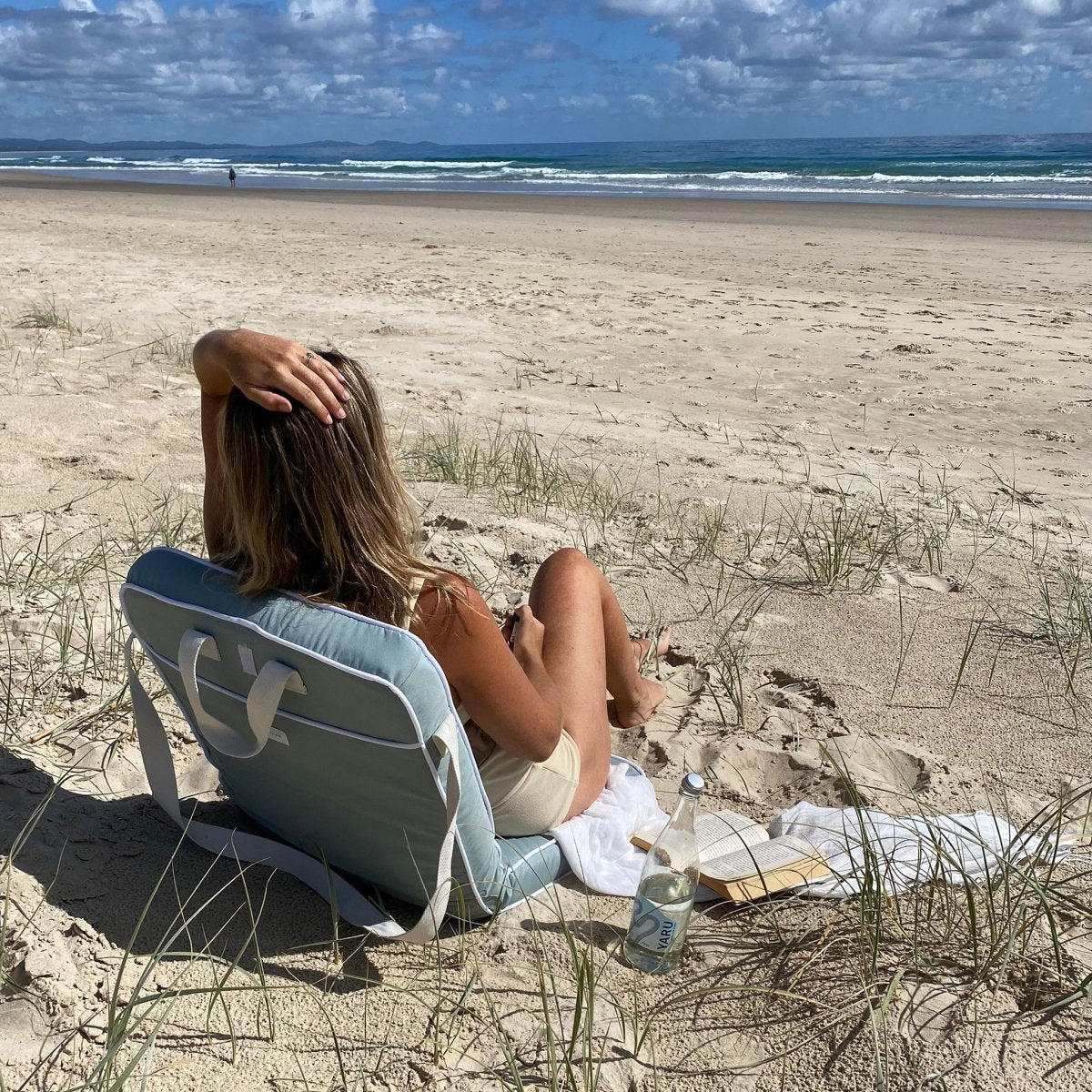 Take Anywhere Folding Chair - Sea Sage - SUNNYLiFE UK