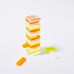 Mini Lucite Jumbling Tower | Limited Edition Neon