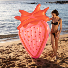 Luxe Lie-On Float | Strawberry