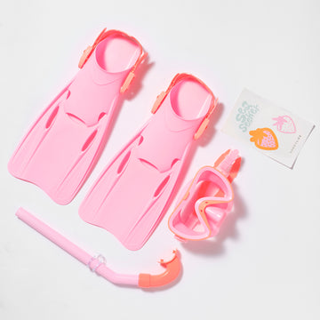 Kids Dive Set Medium | Sea Seeker Strawberry