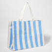 Carryall Beach Bag | Le Weekend Mid Blue Cream