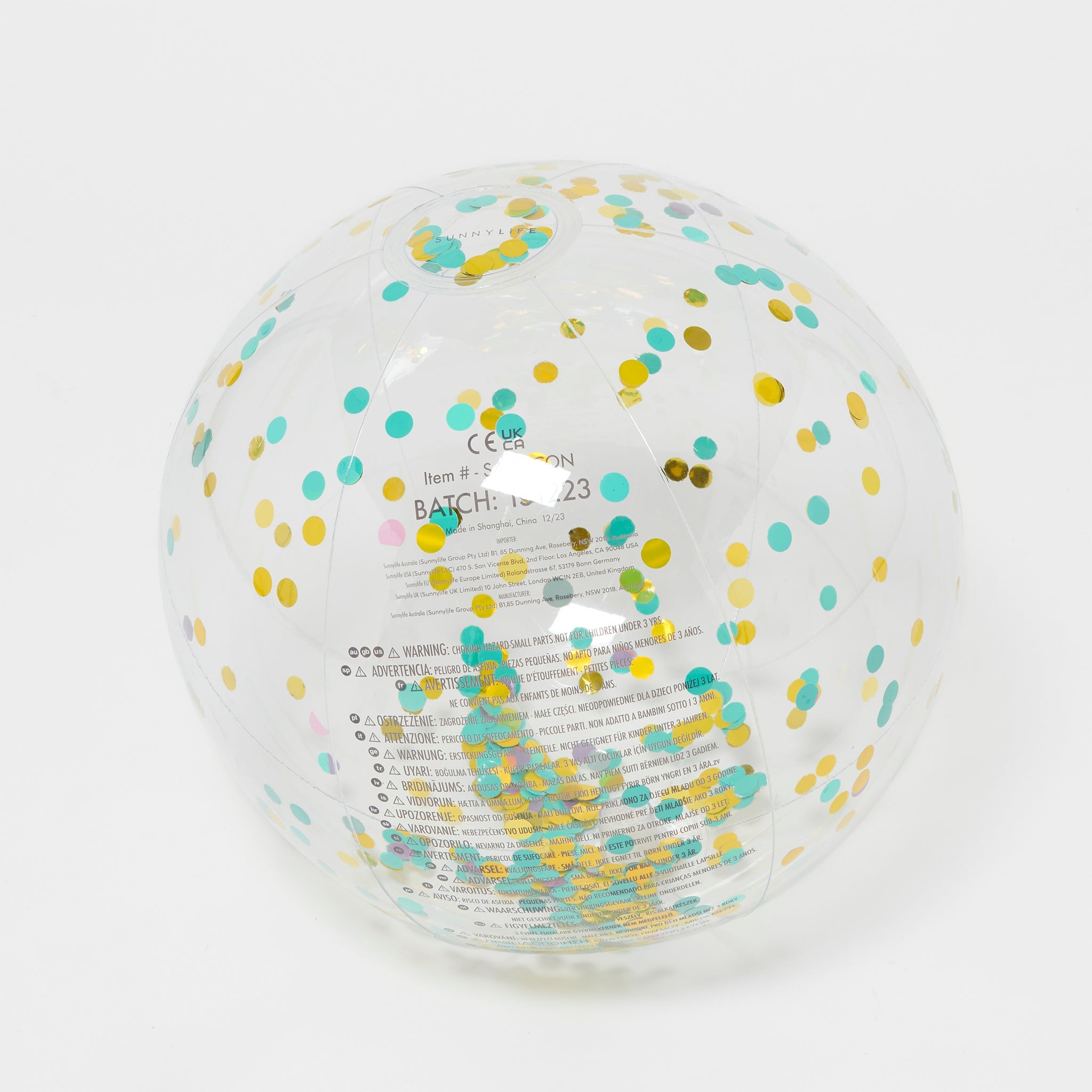Inflatable Beach Ball | Confetti Multi
