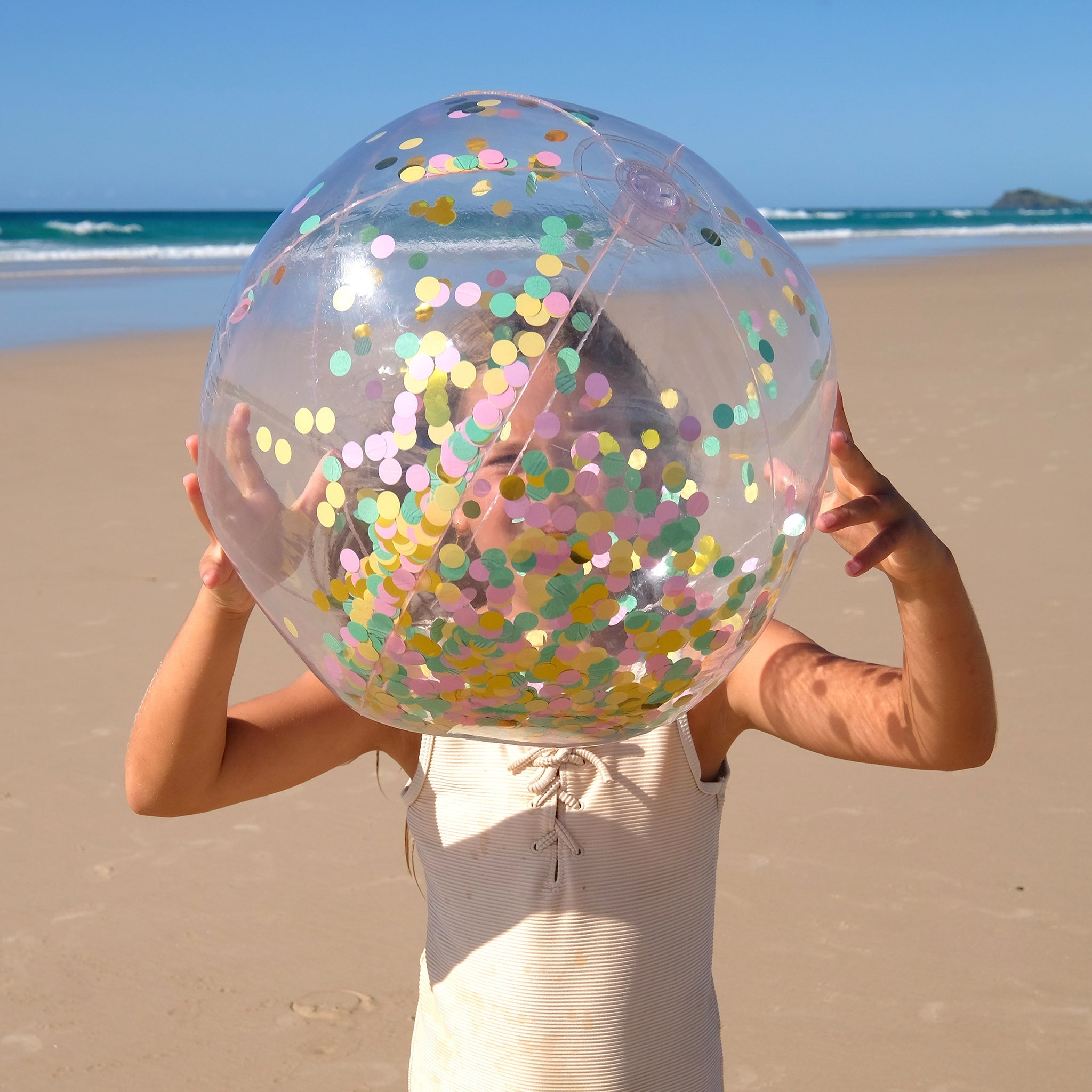 Inflatable Beach Ball | Confetti Multi