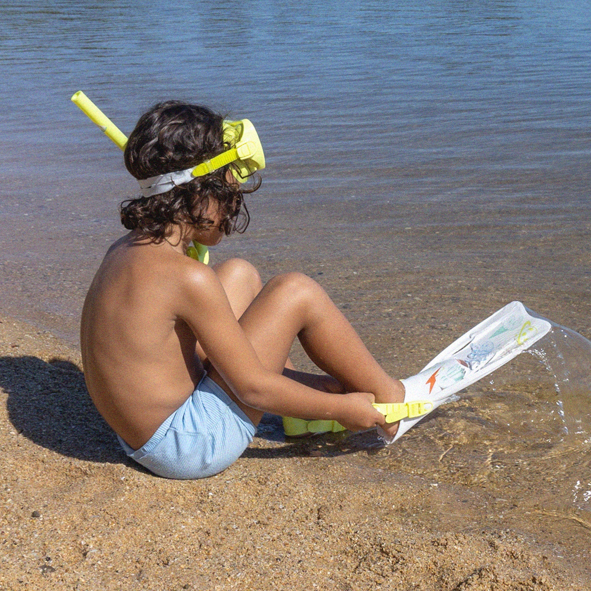 Kids Snorkel Set Medium | The Sea Kids Yellow