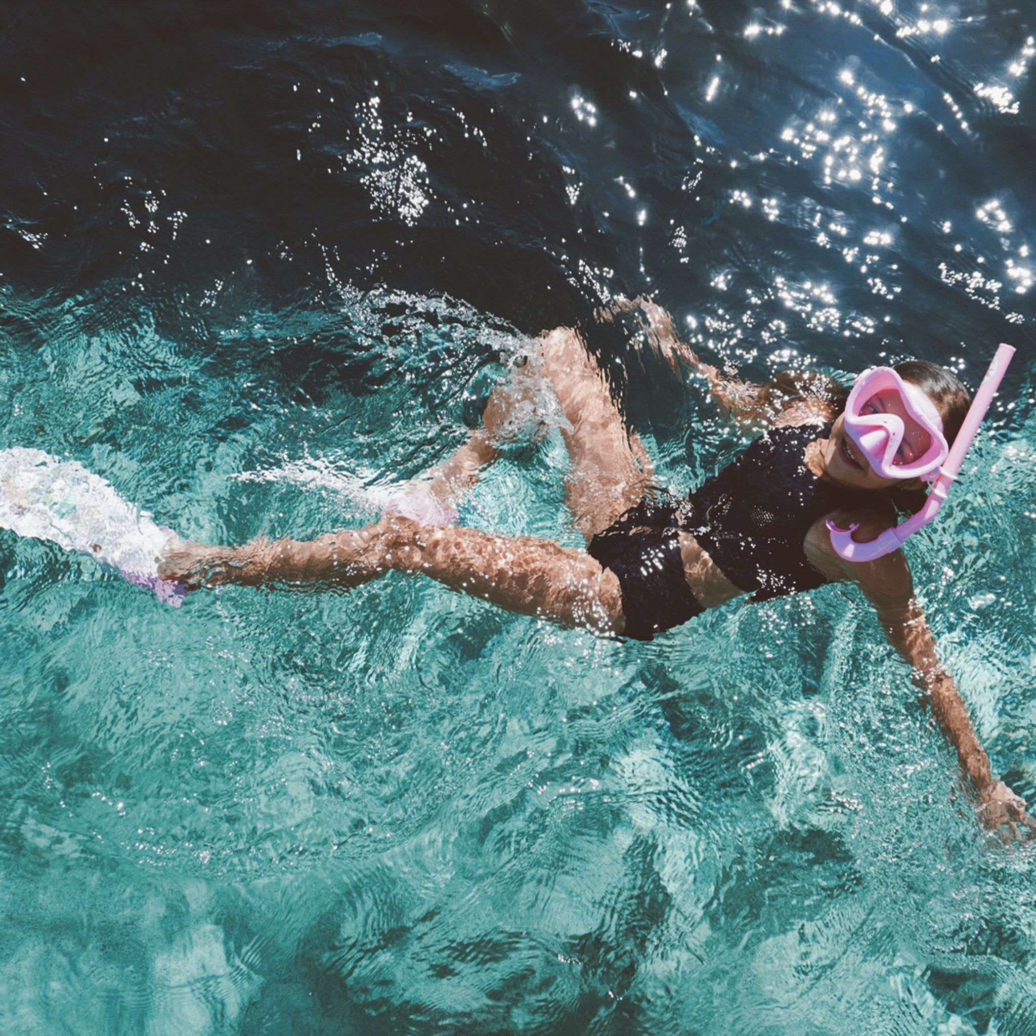 Kids Snorkel Set Medium | Summer Sherbet Pink