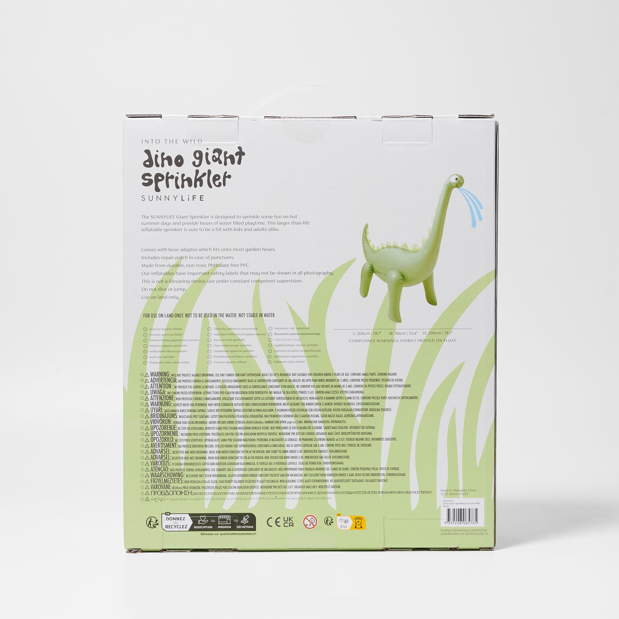 Dino Giant Sprinkler | Into the Wild Khaki