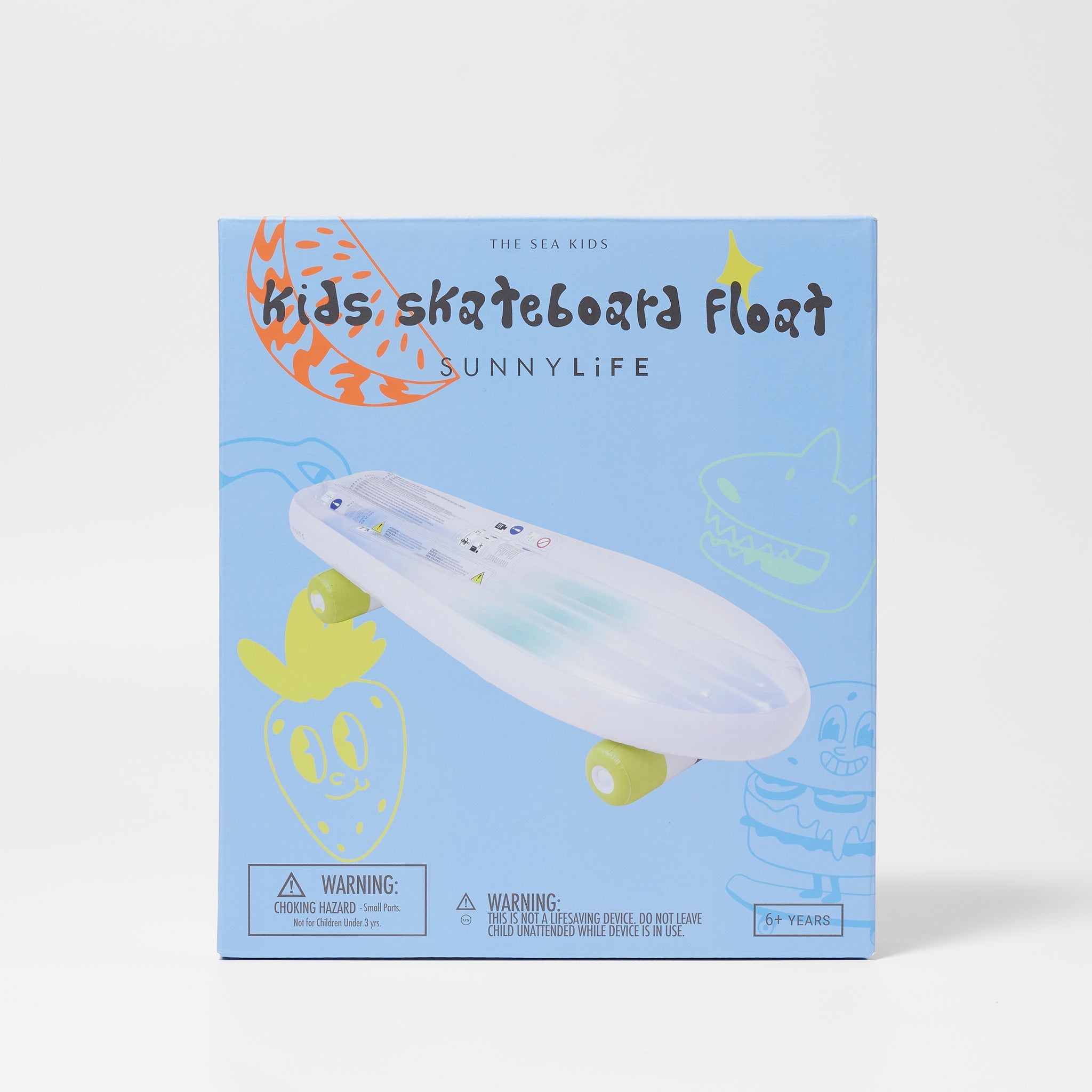 Kids Skateboard Float | The Sea Kids Blue-Lime