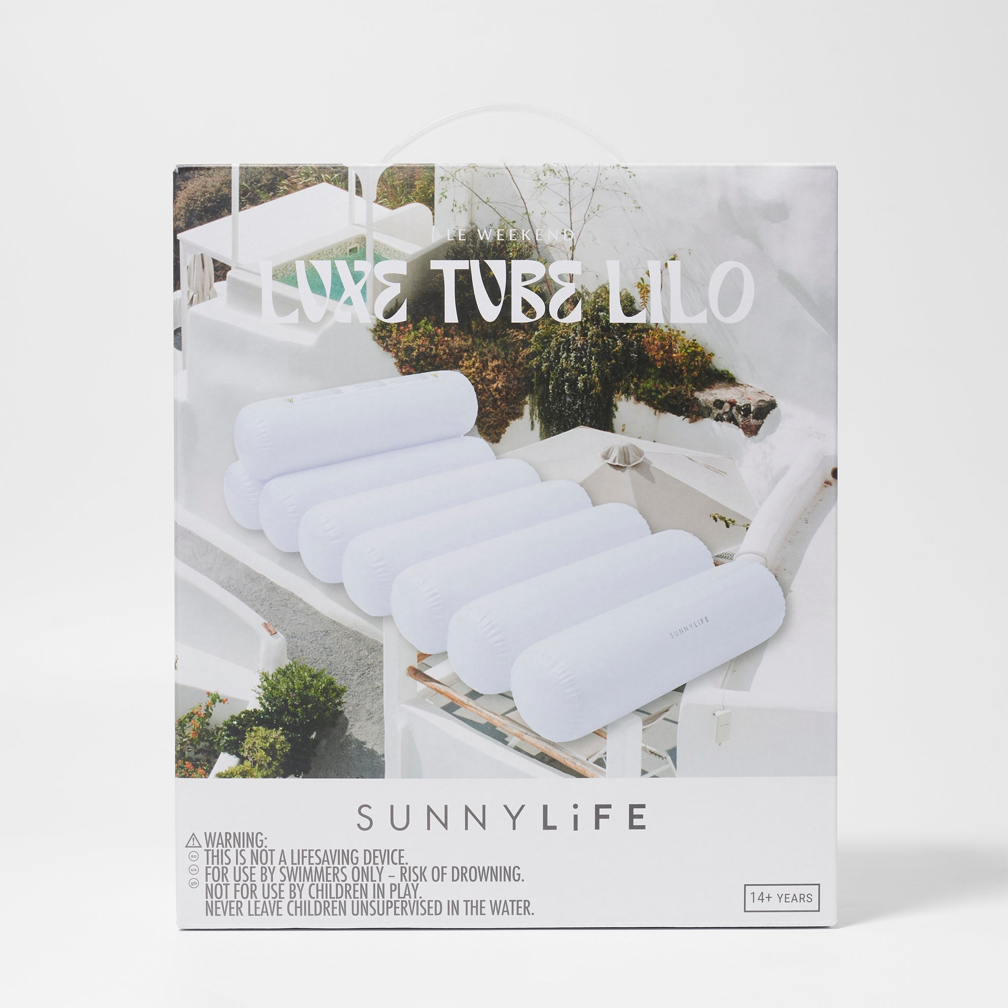 Luxe Tube Lilo | Le Weekend White