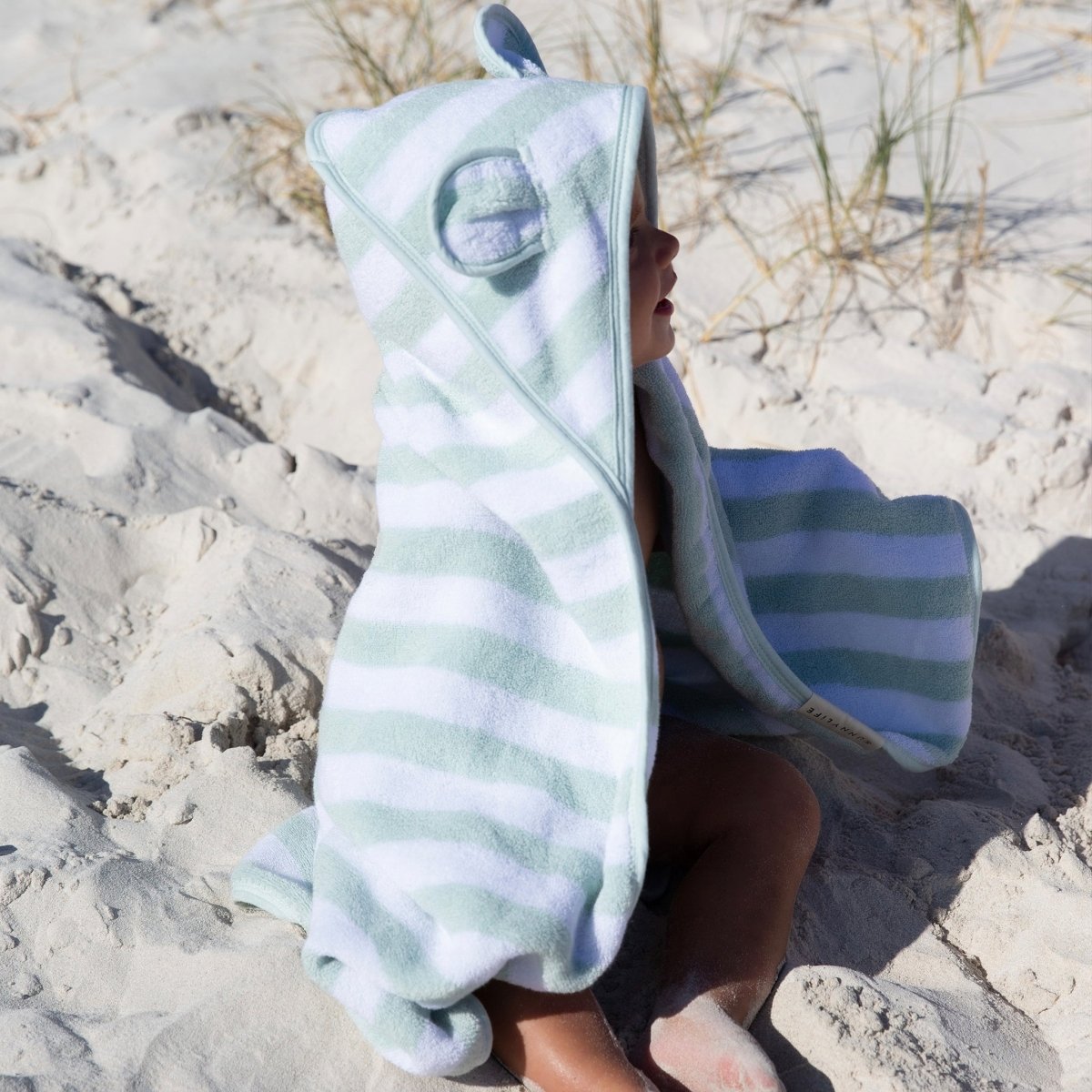 Baby Character Towel | Apple Sorbet Pastel Green - SUNNYLiFE UK