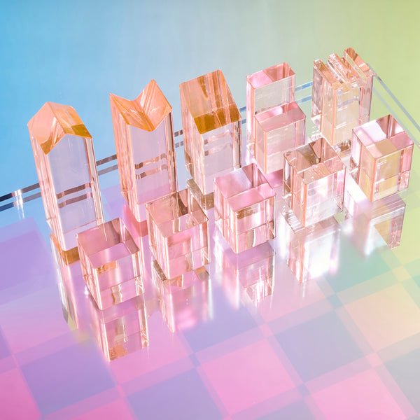 Lucite Chess & Checkers - Aurora - SUNNYLiFE UK